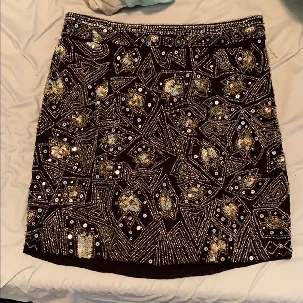 Beaded Mini Skirt